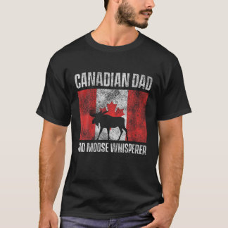 Mannen Canadese vader en mazen Whisperer Canada Da T-shirt