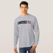 Mannen Canicross USA Long Sleeve T-Shirt (Voorkant volledig)