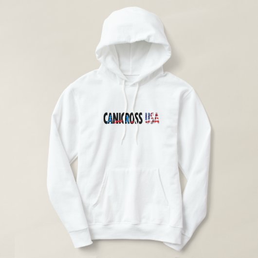 Mannen Canicross USA Pullover Hoodie (Design voorkant)