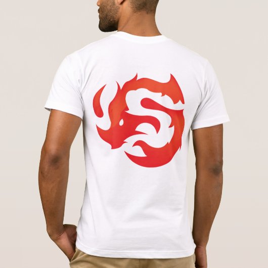 Mannen Canvas T-shirt (Achterkant)