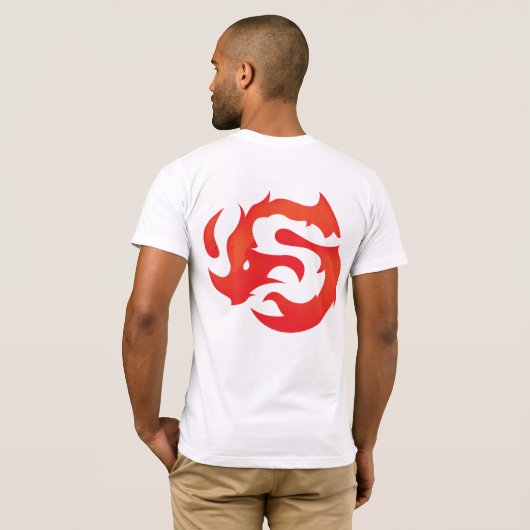 Mannen Canvas T-shirt (Achterkant volledig)