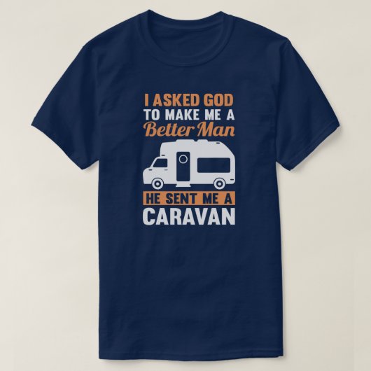 Mannen Caravan Camping T-shirt (Design voorkant)