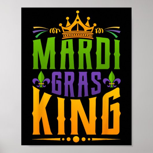 Mannen Carnaval Kostuum Cadeau Mardi Gras Poster (Voorkant)