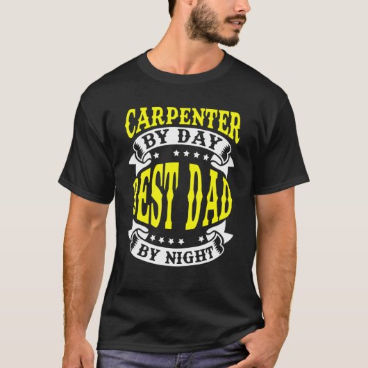 Mannen Carpenter Woodman Builder vader vader Appar T-shirt (Voorkant)
