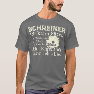 Mannen Carpenters Woodworm Hobby Craftsman Furmitu T-shirt