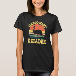 Mannen Cassowary Opa Schattige Cassowary Feest Poo T-shirt
