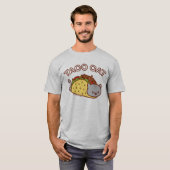 Mannen Cat T-Shirt - "TACO CAT" (Voorkant volledig)