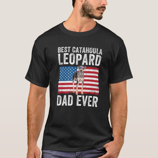 Mannen Catahoula Dad Catahoula Leopard Dog Dad SA T-shirt (Voorkant)