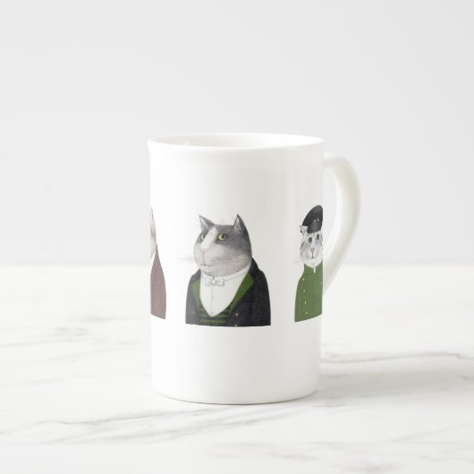 MANNEN CATS Bone China Mok (Voorkant rechts)