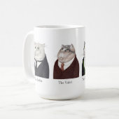 MANNEN CATS Tall White Mok + Tekst (Voorkant links)