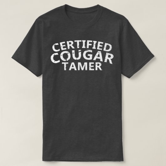 Mannen Certified Cougar Tamer Cougar Hunter T-shirt (Design voorkant)