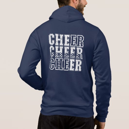 Mannen Cheer Hoodie Jacket (Achterkant)