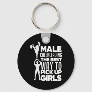 Mannen Cheerleaders Funny Mannelijke Cheerleader Sleutelhanger
