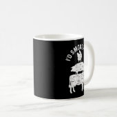 Mannen Chef Butcher BBQ Ik zou dat varkensvleesbon Koffiemok (Voorkant rechts)