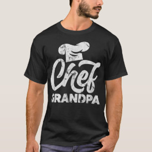 Mannen Chef Grandpa Cook Culinaire Cookin T-shirt