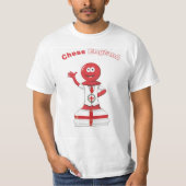 MANNEN CHESS ENGLAND FLAG PAWN COPYRIGHT T-SHIRT (Voorkant)