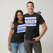 Mannen Chicago Curling Gear Chicago Flag Curler T-shirt (Unisex)
