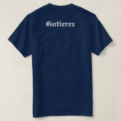 Mannen Chicano liefde Aangepaste naam T-shirt (Design achterkant)