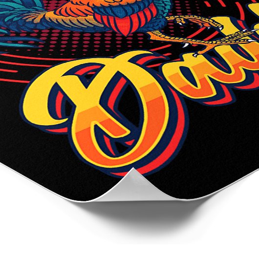 Mannen Chicken Papa Poster (Hoek)