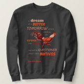 Mannen Chicken Quotation Trui (Design voorkant)