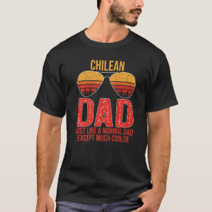 Mannen Chileense vader Retro zonnebril Chili vader T-shirt