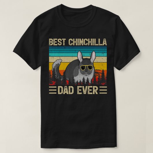 Mannen Chinchilla  Beste Chinchilla Pap Oog F T-shirt (Design voorkant)