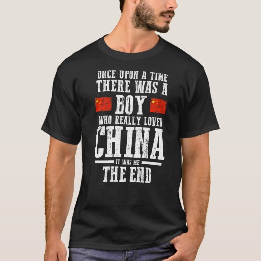 Mannen Chinese vlag T-shirt (Voorkant)