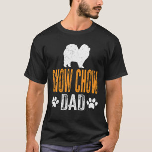 Mannen Chow Papa Gift Dog Papa Chow Vader T-shirt
