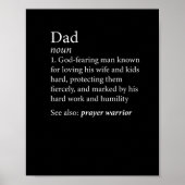 Mannen Christelijk Papa Definition Shirt Poster (Voorkant)