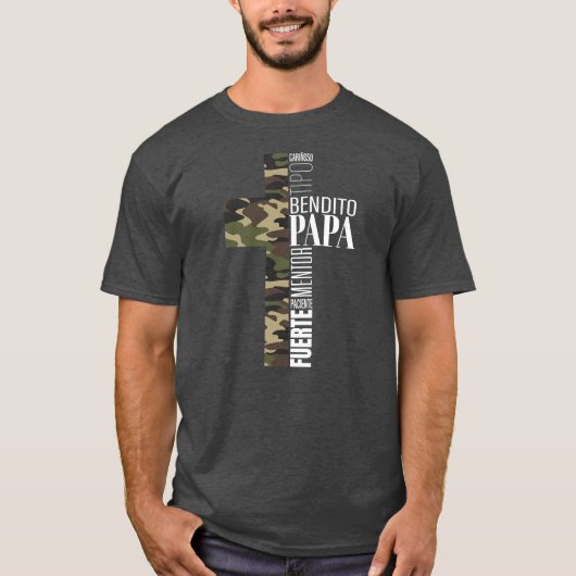 Mannen Christelijke vaders Dag Gezegende Vader Sp T-shirt (Voorkant)