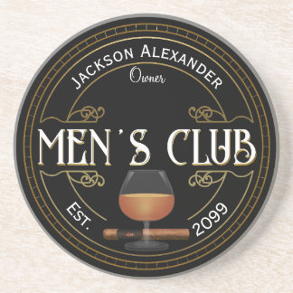 Mannen Cigar en Drink Club Onderzetters