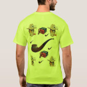 Mannen Cigar t-shirt met lange mouw wit hem (Achterkant)