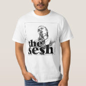 Mannen "Claire Bryant in The Sesh" Witte T-shirt (Voorkant)