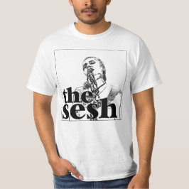 Mannen "Claire Bryant in The Sesh" Witte T-shirt