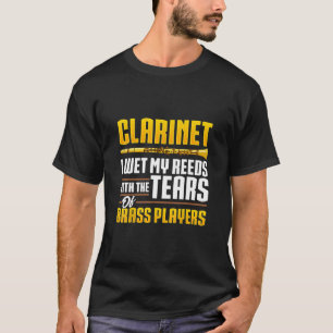 Mannen Clarinet Player Cadeau voor markeringsband  T-shirt