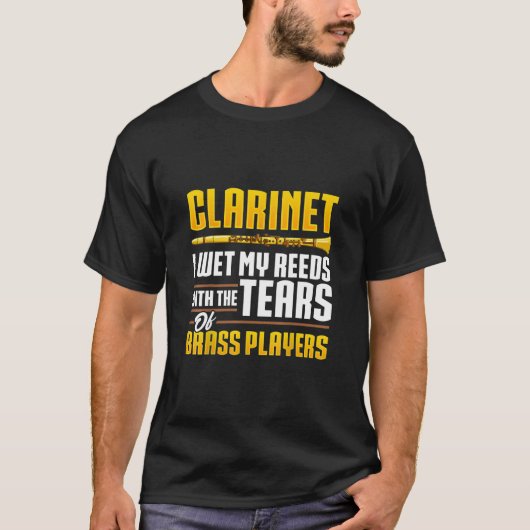 Mannen Clarinet Player Gift for Marching Band Clar T-shirt (Voorkant)