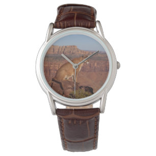 Mannen Classic Horloge/Wildlife Mountain Lion Horloge