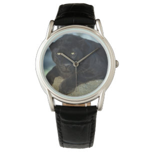 Mannen Classic Watch/Wilde Life Black Cat Horloge