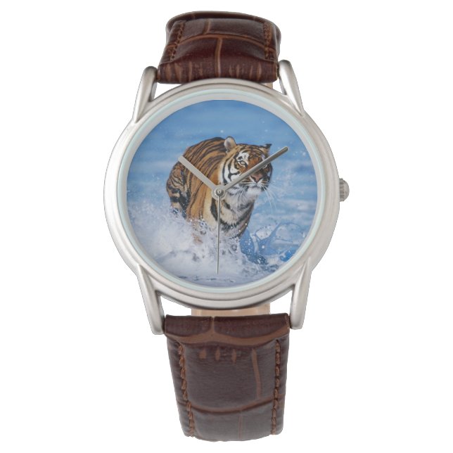 Mannen Classic Watch/Wildlife Tiger Horloge (Voorkant)
