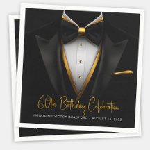 Mannen Classy Black Gold Tuxedo Verjaardag