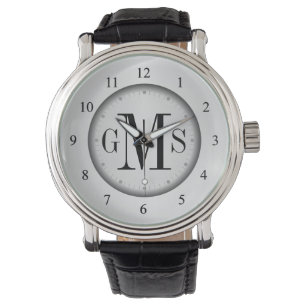 Mannen Classy Personalized Monogram Watch Horloge