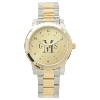 Mannen Classy Personalized Monogram Watch Horloge