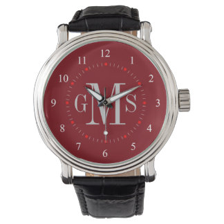 Mannen Classy Personalized Monogram Watch Horloge