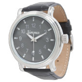 Mannen Classy Personalized Watch Horloge (Gekanteld)