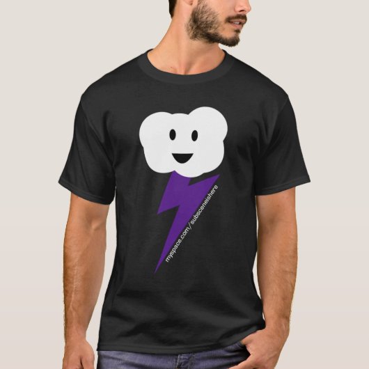 Mannen Cloud & Lightning T-shirt! T-shirt (Voorkant)
