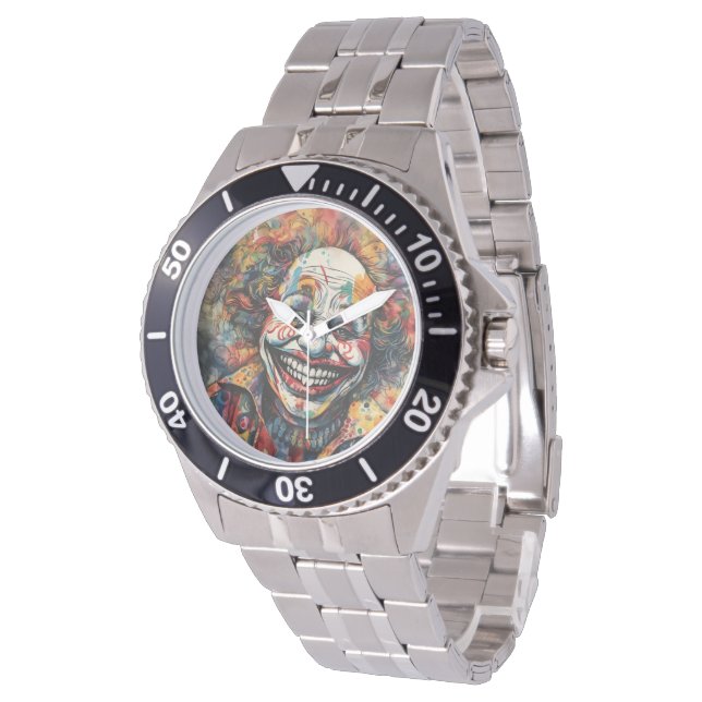 Mannen Clown Watch Horloge (Gekanteld)