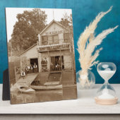 mannen Club Fox River Club van 1880 Vist Elgin Fotoplaat (Zijkant)