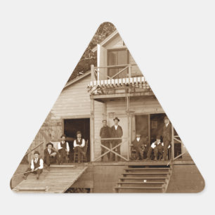 mannen Club Fox River Club van 1880 Vist Elgin Sticker