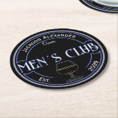 Mannen Club Man Cave Bar Papier Onderzetters (Gebogen)