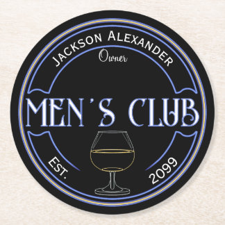 Mannen Club Man Cave Bar Papier Onderzetters